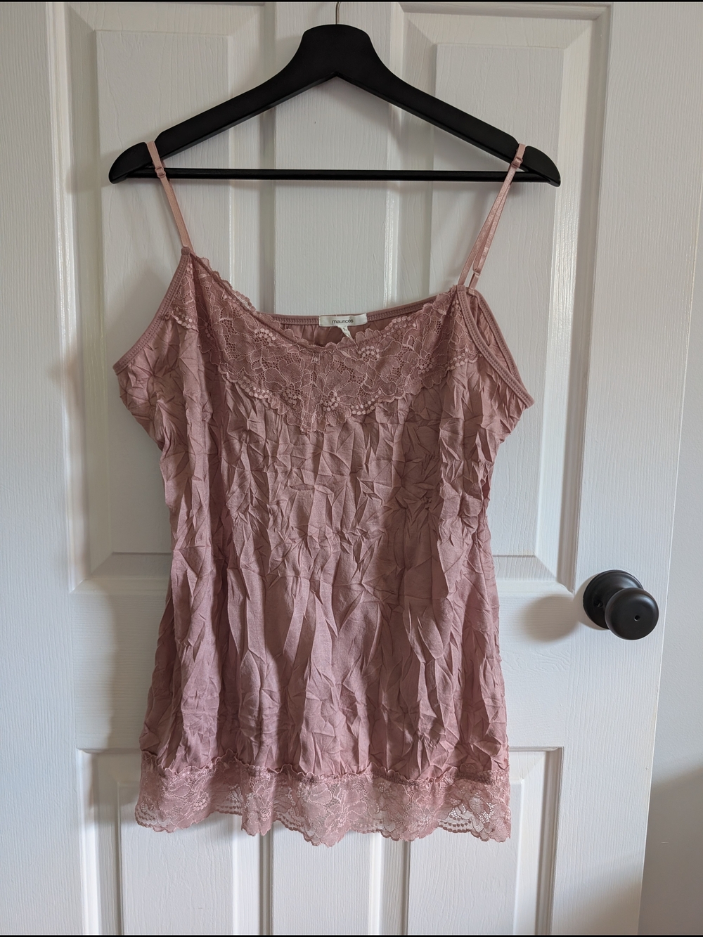 Maurices Women's Lace-Trim Pink Camisole Size XXL